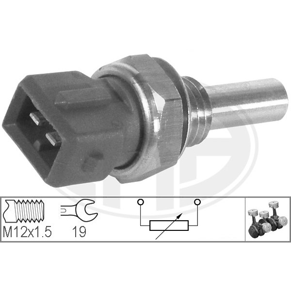 Слика на Сензор за температура ERA 330116 за Volvo 240 Break (P245) 2.3 - 113 коњи бензин