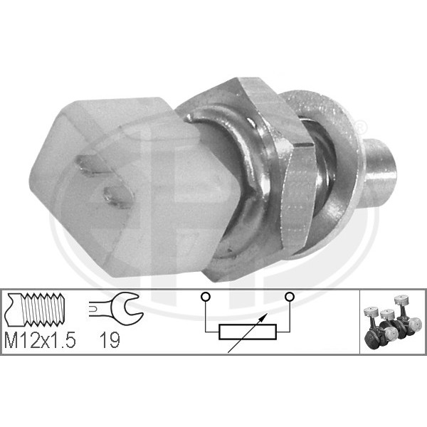 Слика на Сензор за температура ERA 330132 за Renault 25 (B29) 2.8 V6 Injection (B29F) - 150 коњи бензин