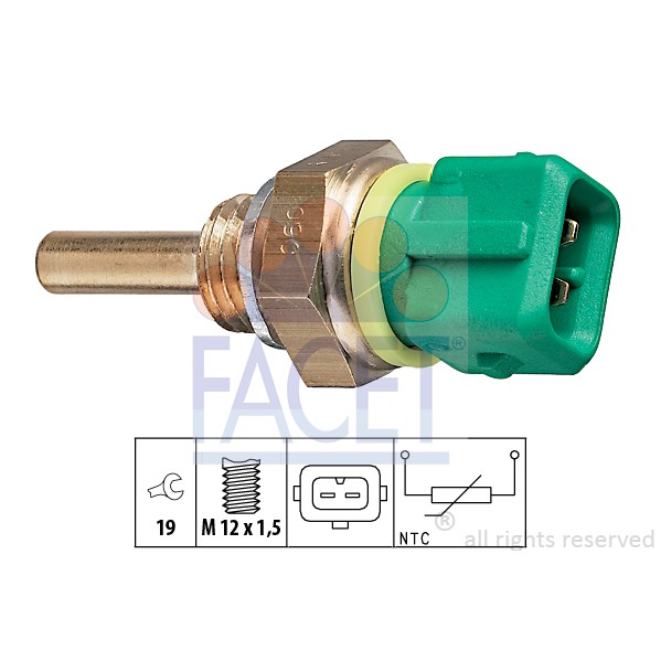 Слика на Сензор за температура FACET Made in Italy - OE Equivalent 7.3148 за Citroen Xsara Break N2 1.8 i Aut. - 101 коњи бензин