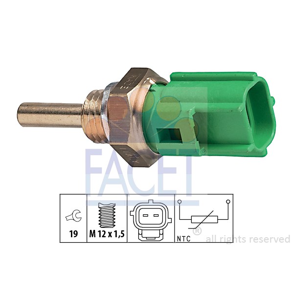 Слика на Сензор за температура FACET Made in Italy - OE Equivalent 7.3177 за Mazda MX-3 (EC) 1.8 i V6 - 135 коњи бензин