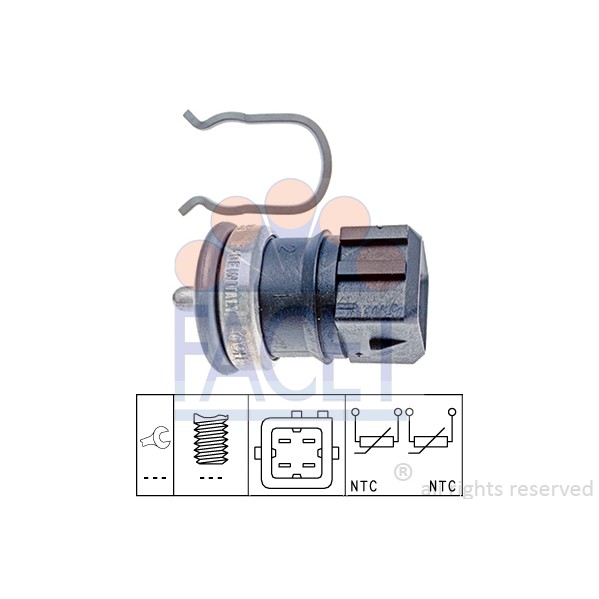 Слика на Сензор за температура FACET Made in Italy - OE Equivalent 7.3251 за Renault Laguna Nevada (K56) 1.6 16V (K568) - 107 коњи бензин