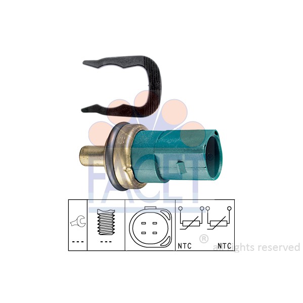 Слика на Сензор за температура FACET Made in Italy - OE Equivalent 7.3258 за VW Passat 5 Variant (3b6) 2.0 - 115 коњи бензин