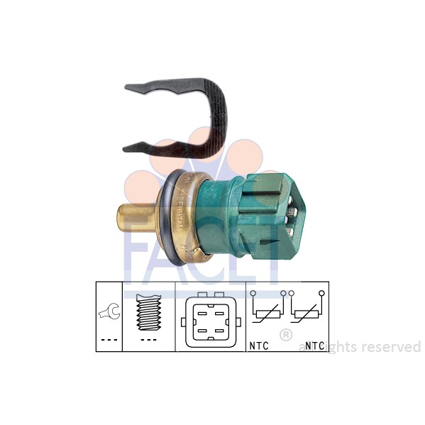 Слика на Сензор за температура FACET Made in Italy - OE Equivalent 7.3260 за VW Jetta 4 (1J2) 1.9 SDI - 68 коњи дизел