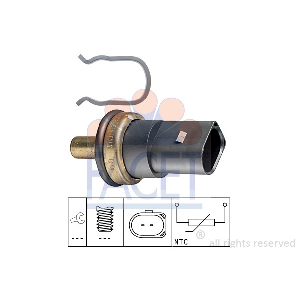 Слика на Сензор за температура FACET Made in Italy - OE Equivalent 7.3278 за Skoda Laura (1Z3) 1.8 TSI - 152 коњи бензин