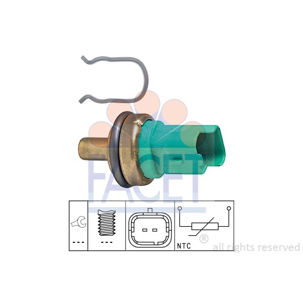 Слика на Сензор за температура FACET Made in Italy - OE Equivalent 7.3292