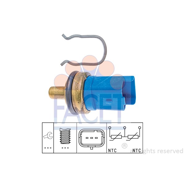 Слика на Сензор за температура FACET Made in Italy - OE Equivalent 7.3293 за Peugeot Boxer Box (230L) 2.0 HDI - 84 коњи дизел