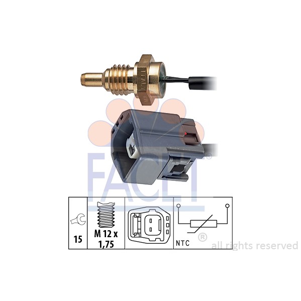 Слика на Сензор за температура FACET Made in Italy - OE Equivalent 7.3295 за Ford Mondeo 4 Saloon 1.8 TDCi - 100 коњи дизел