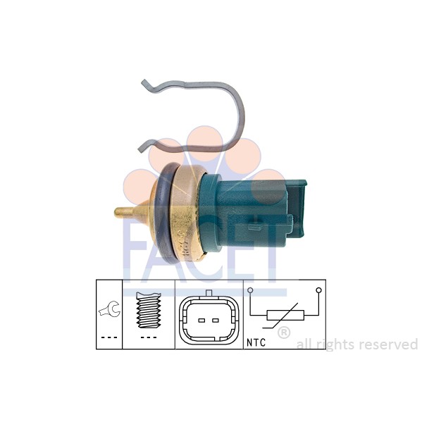 Слика на Сензор за температура FACET Made in Italy - OE Equivalent 7.3328 за Citroen C4 Picasso UD 1.6 VTi 120 - 120 коњи бензин