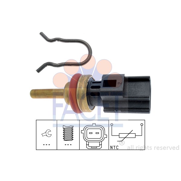 Слика на Сензор за температура FACET Made in Italy - OE Equivalent 7.3346 за Volvo V70 Estate D3 - 136 коњи дизел