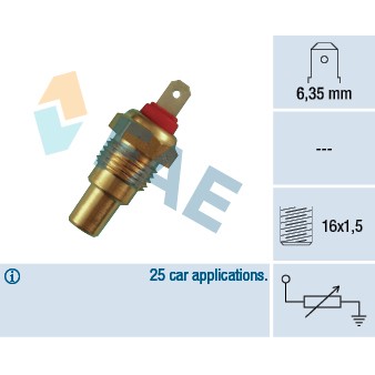 Слика на Сензор за температура FAE 31330 за Toyota Land Cruiser (J8) 4.2 TD (HDJ80) - 167 коњи дизел