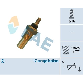 Слика на Сензор за температура FAE 32040 за Ford Mondeo 1 Estate (BNP) 1.8 TD - 88 коњи дизел