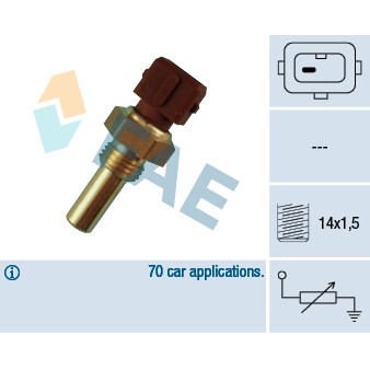 Слика на Сензор за температура FAE 32270 за BMW 5 Sedan (E28) 524 d - 86 коњи дизел