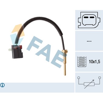 Слика на Сензор за температура FAE 32428 за Ford Transit Platform (FM,FN) 2.4 DI (F_A_, F_B_, F_C_, F_D_) - 90 коњи дизел