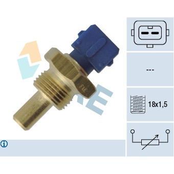 Слика на Сензор за температура FAE 33687 за камион DAF 95 FAD 95.310 - 306 коњи дизел