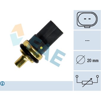 Слика на Сензор за температура FAE 33784 за VW Beetle (9C1,1C1) 1.8 T - 150 коњи бензин