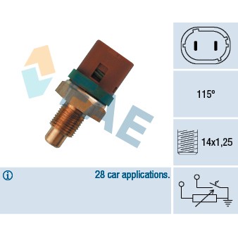 Слика на Сензор за температура FAE 34230 за  Renault Espace 3 (JE0) 2.0 (JE0A) - 114 коњи бензин