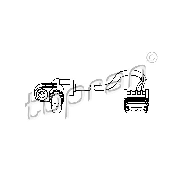 Слика на сензор обртаи, управување на мотор TOPRAN 722 616 за Renault Megane 1 (BA0-1) 1.9 DTi - 82 коњи дизел