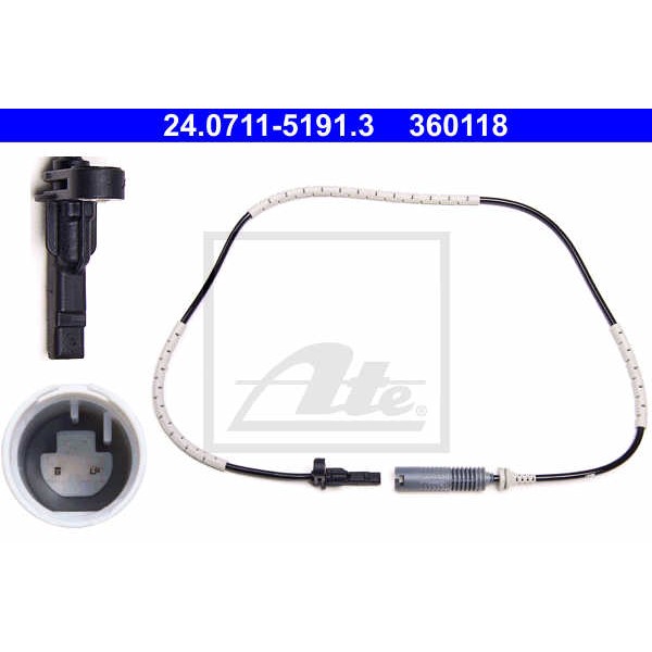 Слика на Сензор ABS ATE 24.0711-5191.3 за BMW 3 Touring E91 335 d - 286 коњи дизел