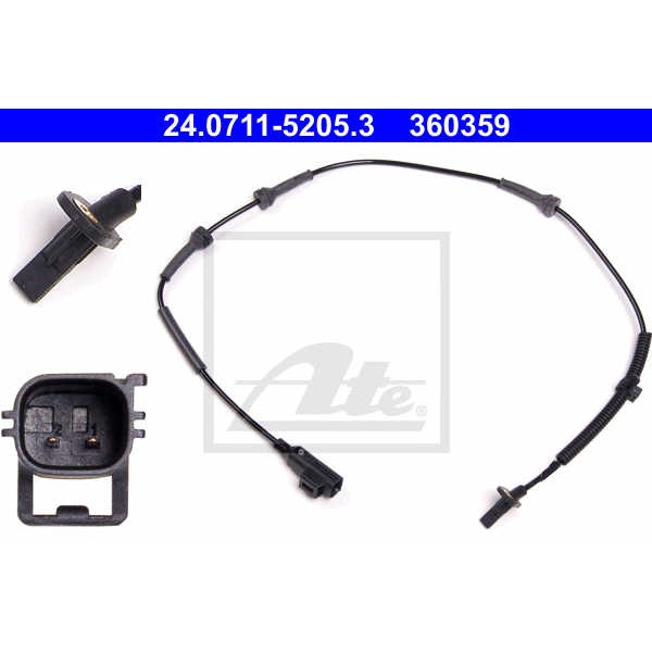 Слика на Сензор ABS ATE 24.0711-5205.3 за Land Rover Freelander 2 (FA) 2.2 eD4 - 150 коњи дизел