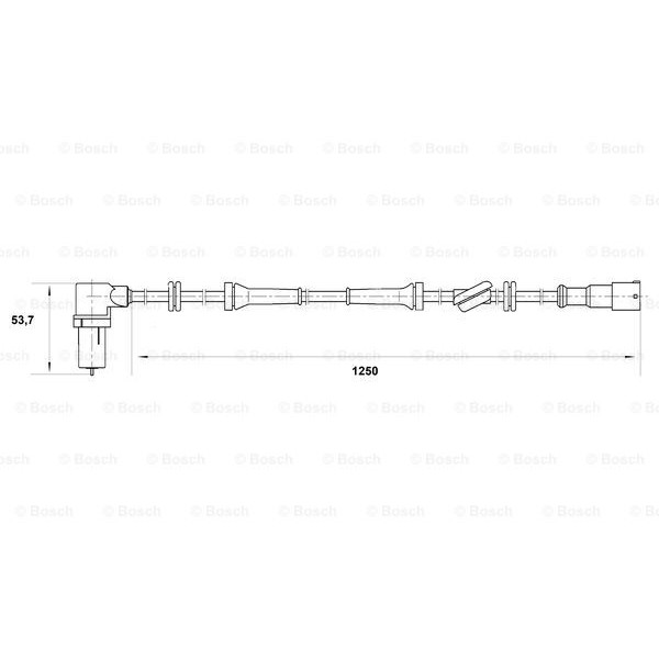 Слика на Сензор ABS BOSCH 0 265 006 164 за Fiat Siena 178 1.6 16V - 106 коњи бензин