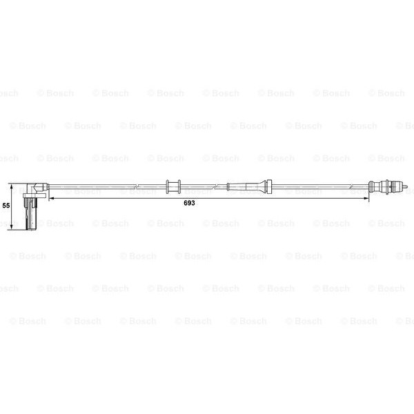 Слика на Сензор ABS BOSCH 0 265 007 531 за Renault Kangoo (KC0-1) 1.2 (KC0A, KC0K, KC0F, KC01) - 58 коњи бензин