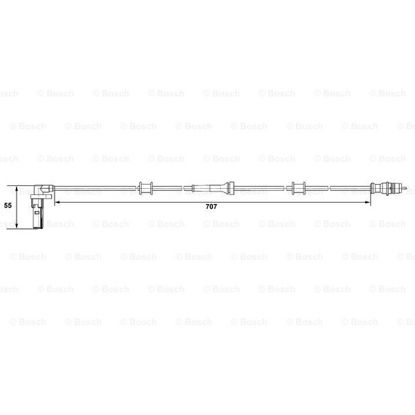 Слика на Сензор ABS BOSCH 0 265 007 532 за Renault Kangoo (KC0-1) 1.6 16V bivalent - 82 коњи Бензин/Метан (CNG)