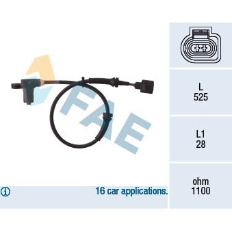 Слика на Сензор abs FAE 78003
