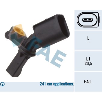 Слика на Сензор ABS FAE 78010 за Skoda Fabia Praktik 1.9 SDI - 64 коњи дизел