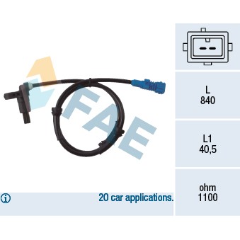 Слика на Сензор abs FAE 78022