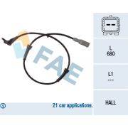 Слика 1 на Сензор ABS FAE 78036