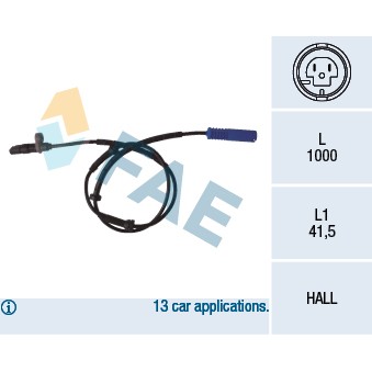 Слика на Сензор abs FAE 78076