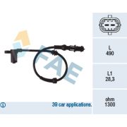 Слика 1 на Сензор ABS FAE 78077