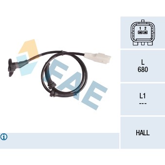 Слика на Сензор ABS FAE 78181 за Citroen C4 LC Hatchback 1.6 THP 140 - 140 коњи бензин