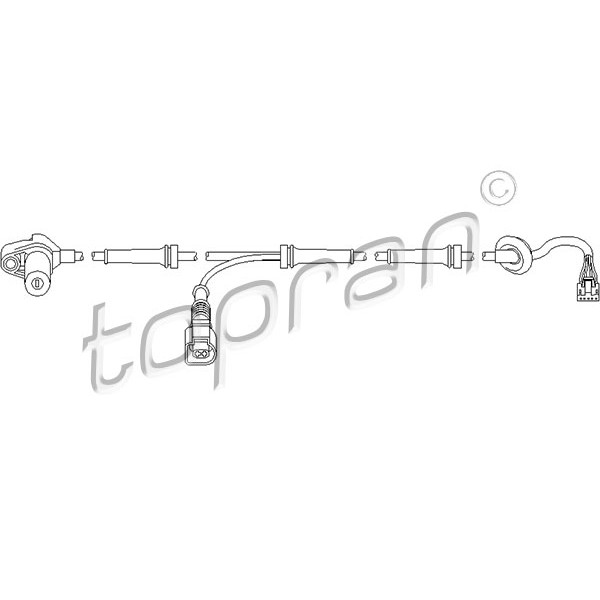 Слика на Сензор abs TOPRAN 110 484