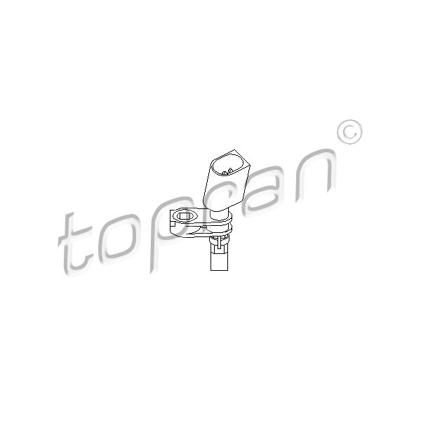 Слика на Сензор ABS TOPRAN 110 608 за Seat Ibiza 4 (6J) 1.2 - 70 коњи бензин