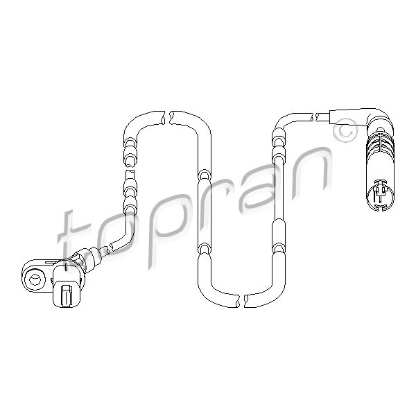 Слика на Сензор ABS TOPRAN 500 980 за BMW 3 Touring E46 328 i - 193 коњи бензин