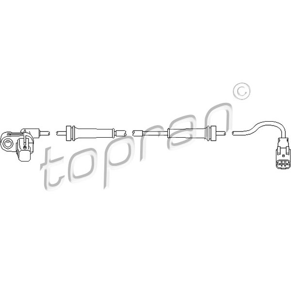 Слика на Сензор abs TOPRAN 722 800