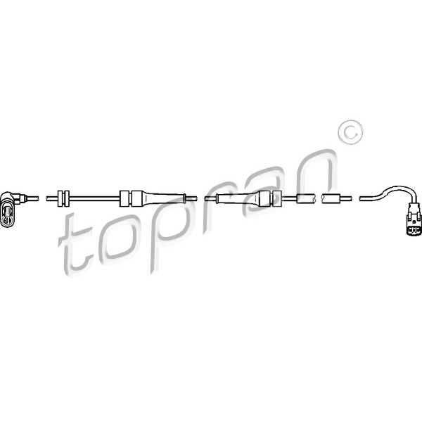 Слика на Сензор ABS TOPRAN 722 807 за Citroen C8 EA,EB 2.0 HDi 135 - 136 коњи дизел