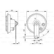 Слика 2 на сирена BOSCH 0 986 320 111