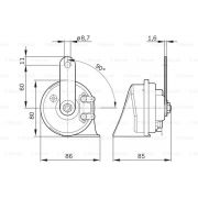 Слика 2 на сирена BOSCH 9 320 335 007