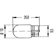 Слика 2 на сијалица за габарит, рег.табла, паркинг светла HELLA 8GP 003 594-141