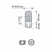 Слика 3 на Сијалица за задни светла, купе, регистрација PHILIPS WhiteVision 12961NBVB2