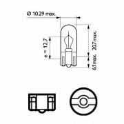 Слика 3 $на Сијалица за светлечки уреди и рикверц PHILIPS 13256CP