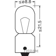 Слика 2 на сијалица за светло во кабина OSRAM Original 3860