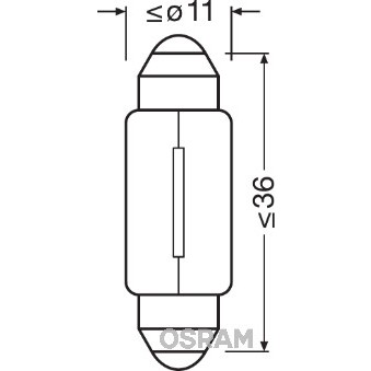 Слика на Сијалица за светло во кабина OSRAM Original 6461