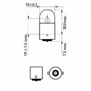 Слика 3 на сијалица за светло во кабина PHILIPS 12821B2