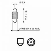 Слика 3 $на Сијалица за светло во кабина PHILIPS 12854CP