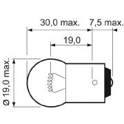 Слика 2 на сијалица за светло во кабина VALEO ESSENTIAL 032219