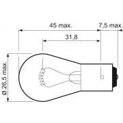 Слика 2 на сијалица за стоп светла, рикверц VALEO ESSENTIAL 032201