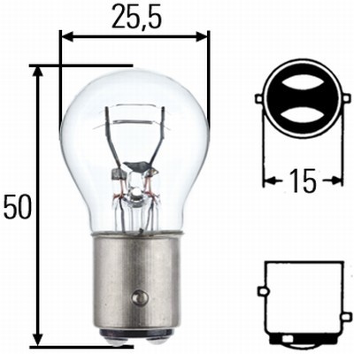 Слика на сијалица за стоп светла и габарити HELLA 8GD 002 078-121 за Citroen Dispatch VAN BS,BT,BY,BZ 2.0 i 16V - 138 коњи бензин